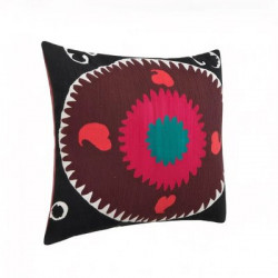 Coussin coton brodé