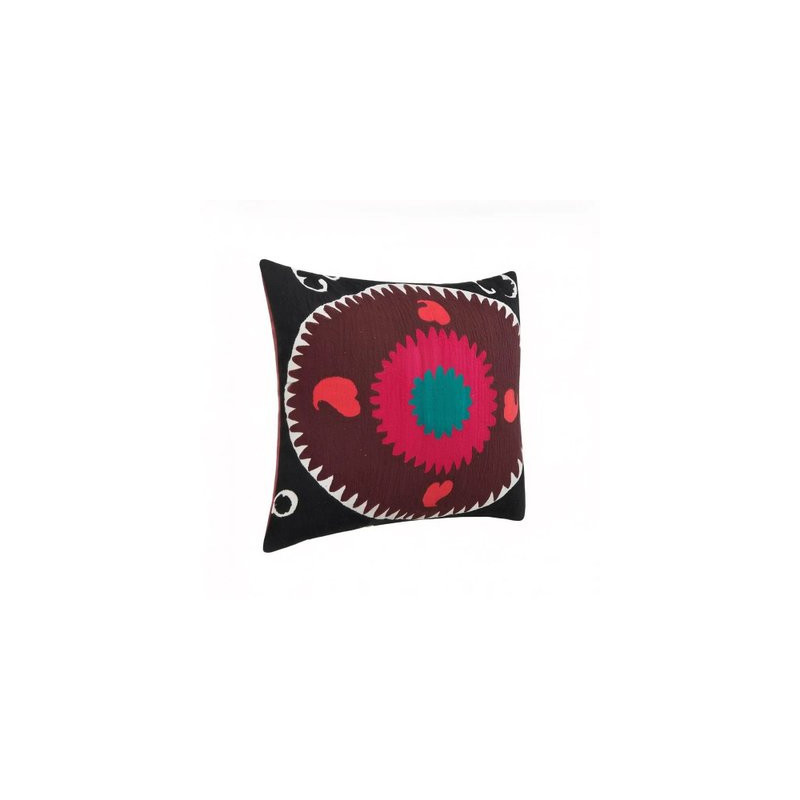 Coussin coton brodé